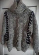 Sweter super ciepły z naturalnej wełny