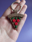 Brelok w kształcie kawałka pizzy