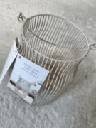 Latarnia lampion na świeczkę metalowy z rączka  wys 20cm