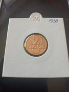 2 grosze 1938 w holderze 