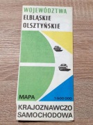 Mapa "Woj. Elbląskie, Olsztyńskie " z 1979