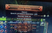 Unique Astramentis Amulet Poe2 softcore