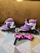 Rolki Crivit rozm. 29-33 plus ochraniacze na nadgarstki