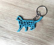 Breloczek na klucze PERSONALIZOWANY - Kot