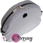 Czarny organizer do Obag MOON LIGHT pepitka czarno-biała 2 kieszenie OMAY