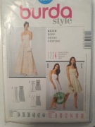 Wykrój papierowy Burda- sukienka wizytowa