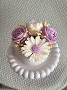 Zestaw Dekoracyjny: Bukiet z wosku + Tacka