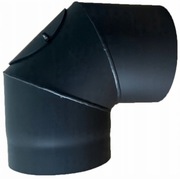 Kolano kominowe 200 mm 90 stopni z wyczystką