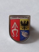 Herb gmina Chlewiska przypinka pin odznaka wpinka