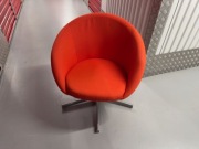 Krzesło, fotel Ikea, czerwone