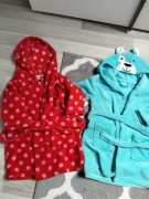 Szlafrok dzieciecy polarowy szt czerwony st.bdb roz.92/98