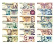 banknoty PRL na wydruku a5 i 2 x 1000 zl w tym "Kopernik albinos bojarski" 