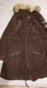 Kurtka sztruks brązowa 40-42