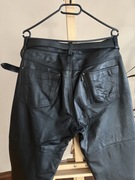 Spodnie skórzane motocyklowe chopper harley rozmiar 50 M/L + pasek skórzany