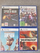 4 gry Avengers, Spider Man, Saints Row, Deathloop