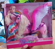 lalka księżniczka i jednorożec