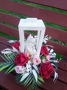 Stroik na grób dziecka aniołek latarenka