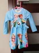 Sukienka długi rękaw kraina lodu