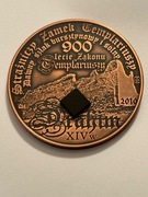 Drahim. Fi 50 mm. Miedź patyna + onyks. Gyges