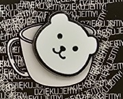 Przypinka Miś, właściwie to tylko łeb