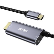 Przejściówka adapter USB Typ C - HDMI 4K + USB Typ C PD do MacBook PC 1.8m