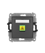 KARLIK MINI 28MGOP-1 gniazdo światłowodowe optyczne pojedyncze czarne nowe