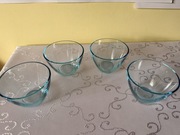 Zestaw 4 Salaterek Rocco Bormioli Blue 200ml Włoskie Szkło Artystyczne