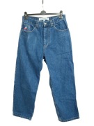 Spodnie jeansowe szerokie barrel leg baggy streetwear Y2K Big Boy S