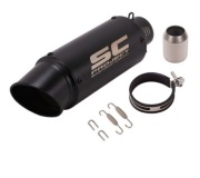 Tłumik czarny  z napisem SC project