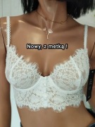 Nowy - Biustonosz gorsetowy koronkowy 80 B