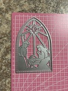 Wykrojnik do papieru scrapbookingu Boże Narodzenie żłobek Święta Rodzina