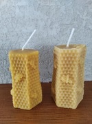 Świece z naturalnego wosku pszczelego 