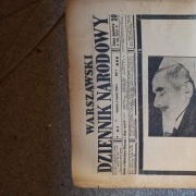 Warszawski Dziennik Narodowy śmierć R.Dmowskiego 1939r.