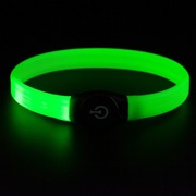 Obroża Świecąca Dla Psa Na Długą Sierść Zielona 65cm