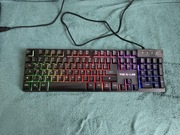 Klawiatura gamingowy do gier RGB podświetlana aluminiowa