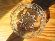 Cukiernica bomboniera HSG Hortensja lata 70 - szkło PRL - stan bardzo dobry