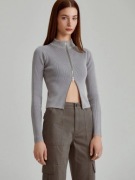 Nowy sweter damski z dwoma suwakami L