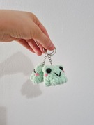 Pluszowy brelok breloczek do kluczy zielona żaba żabka 