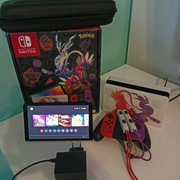 NINTENDO SWITCH OLED SCARLET & VIOLET EDITION + ETUI