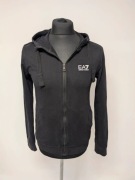 EA7 Emporio Armani bluza czarna męska, sportowa premium streetwear