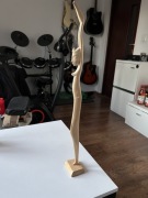 Ręcznie rzeźbiona figura Bali 58,5 cm drewno tancerka orientalna