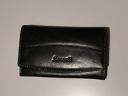 Portfel damski czarny skórzany "Lorenti"