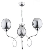 Lampa żyrandol srebrny chrom glamour Alfa FIOLA 3x E27