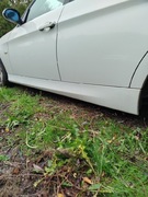 BMW E91 nakładka lewy próg osłona Alpinweiss 3