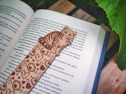 Drewniana zakładka do książki Kot Pręgowany Kotek