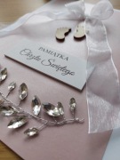 Pamiątka chrztu świętego - karta na chrzest z życzeniami, personalizacja