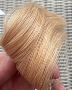 Dwa pasemka włosy naturalne clip in ciepły miodowy blond