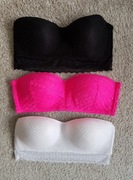 Komplet 3 topów staników nowe Primark