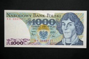 Banknot PRL 1000 złotych Mikołaj Kopernik z 1982 roku