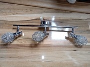 Lampa sufitowa srebrna chrom kryształy Glamour